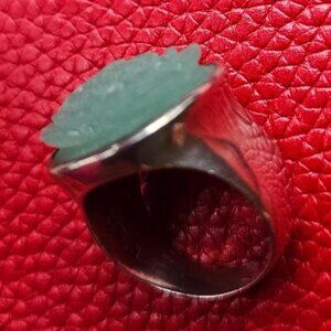 Kenneth Cole Sterling Silver Chrysoprase Ring